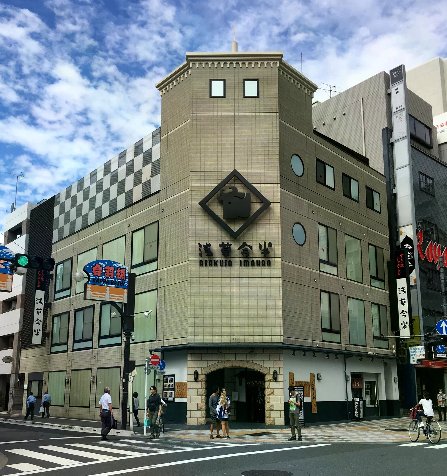 浅草今半國際通本店的街角建築